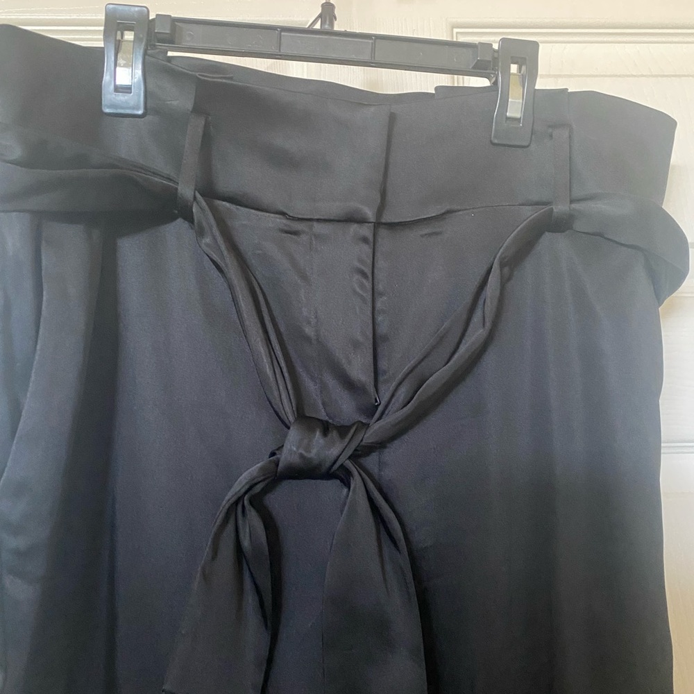 Silk high waisted slack/dress pants